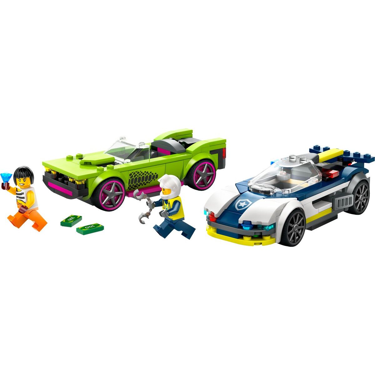 LEGO® City 60415 Verfolgungsjagd mit Polizeiauto und Muscle Car