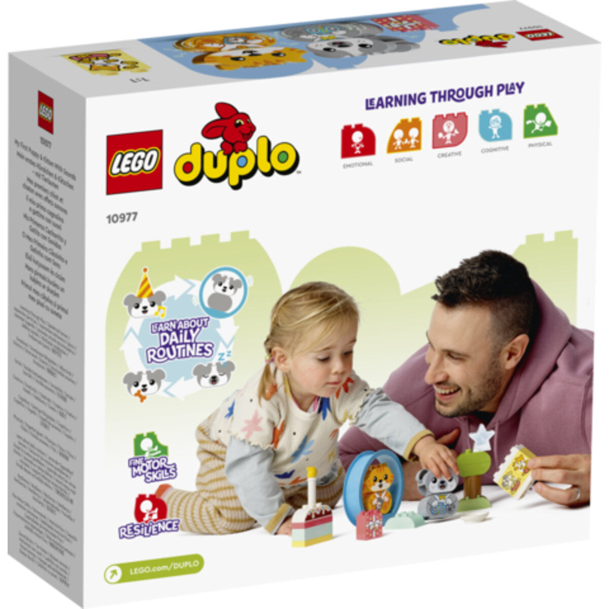 LEGO® DUPLO® Creative Play 10977 Mein erstes Hündchen & Kätzchen – mit Ton