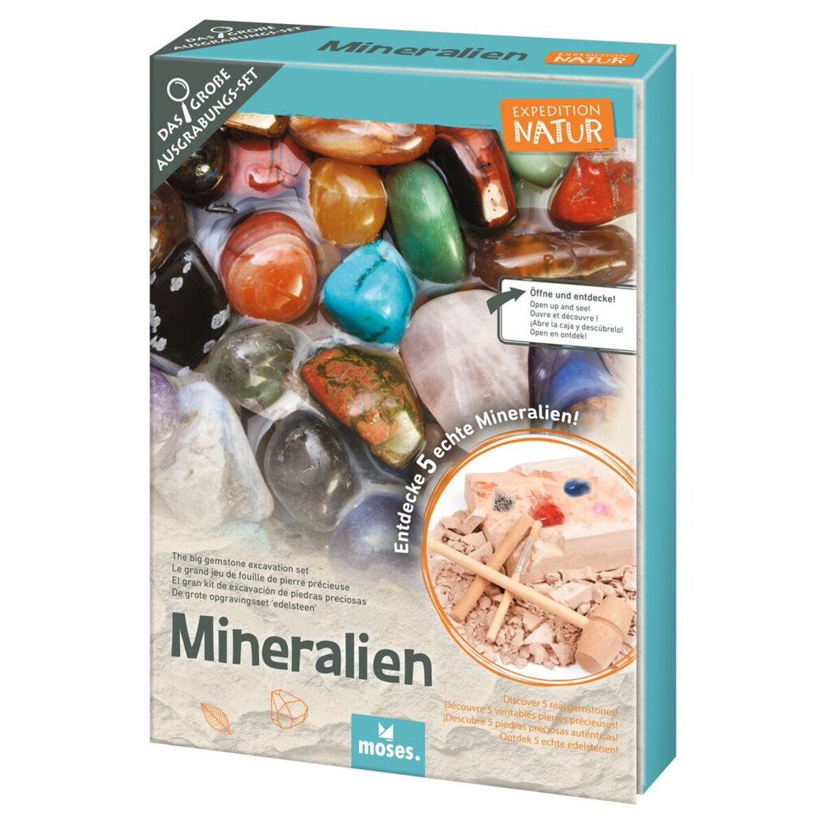 moses. Expedition Natur Das große Mineralien-Ausgrabungs-Set