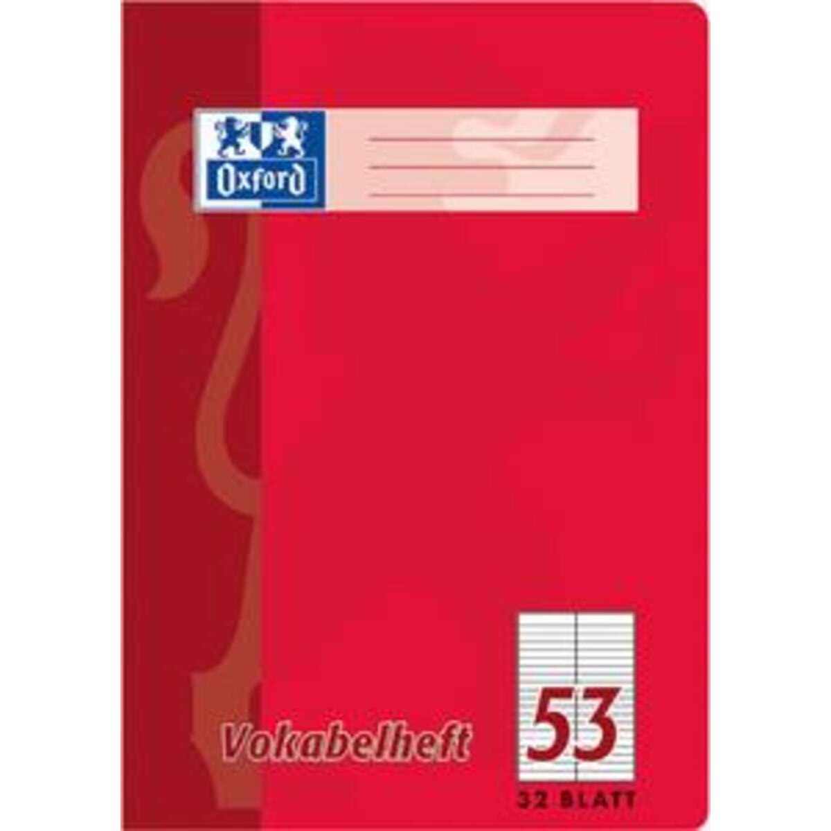 Oxford Vokabelheft A4 Lin. 53, 32 Blatt, SCRIBZEE®