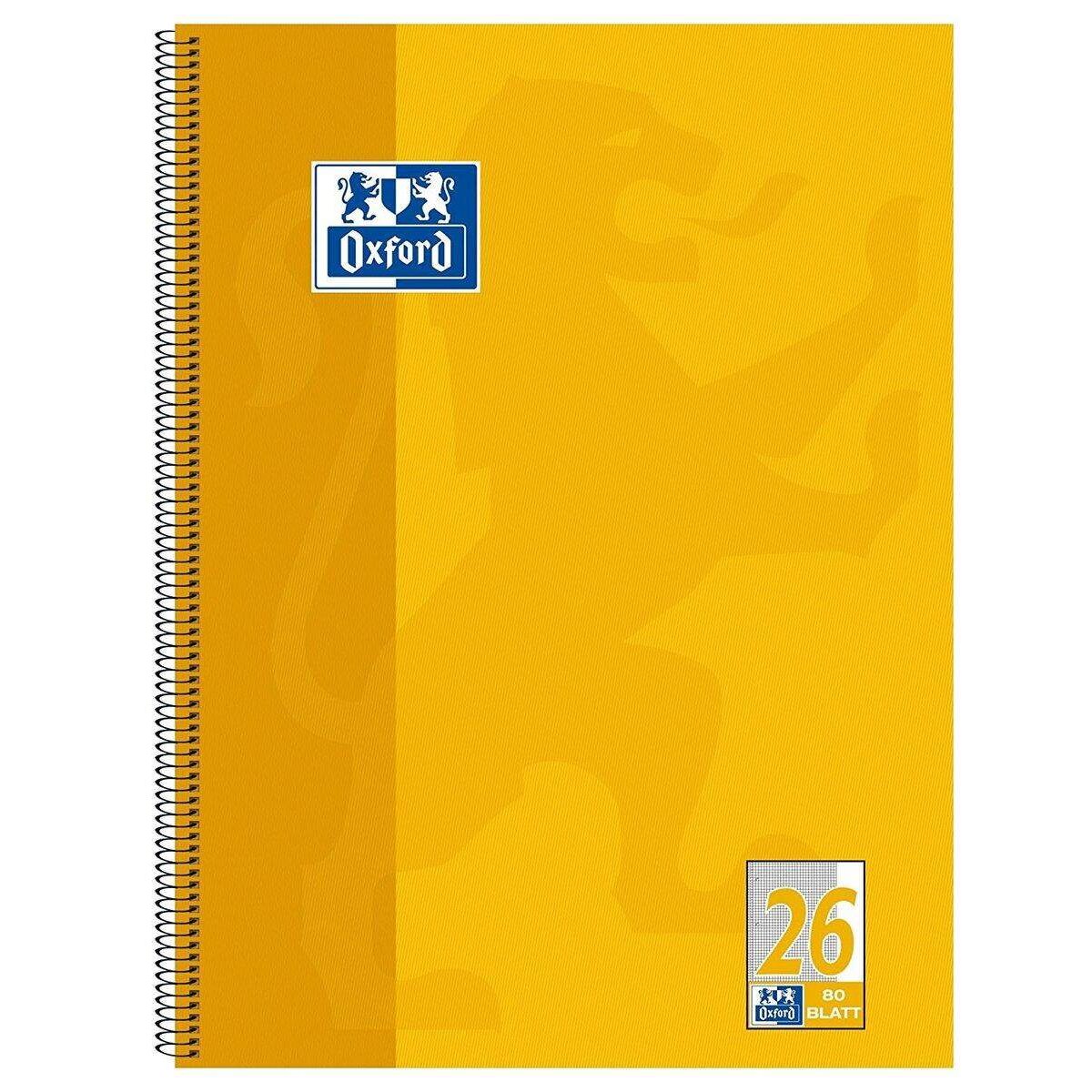 Oxford Collegeblock A4, 80 Blatt, gelocht, Lineatur 26, SCRIBZEE®, Optik Paper®