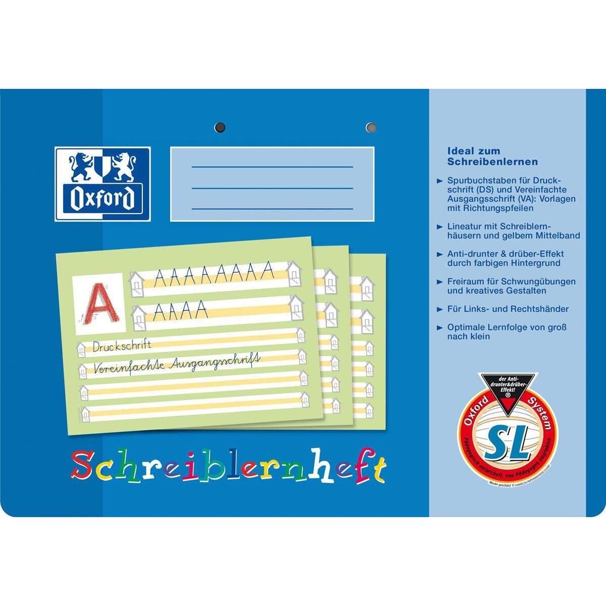 Oxford Schreiblernheft A4 Lineatur SL, SCRIBZEE®