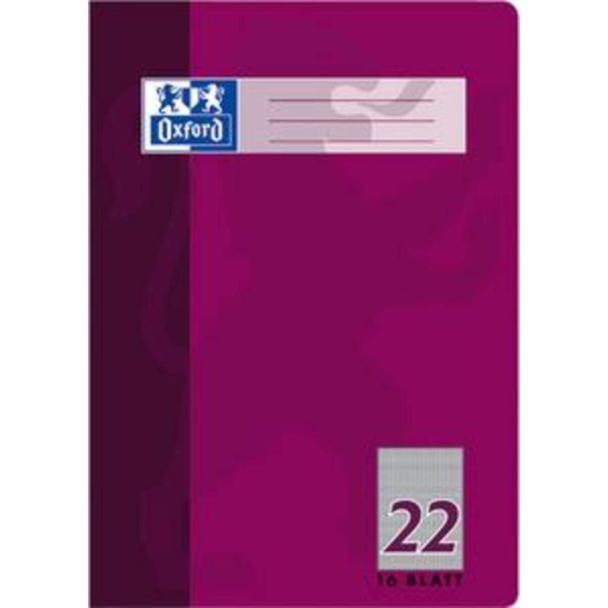 Oxford Schulheft A4, kariert, Lineatur 22, 16 Blatt, SCRIBZEE®, Optik Paper®