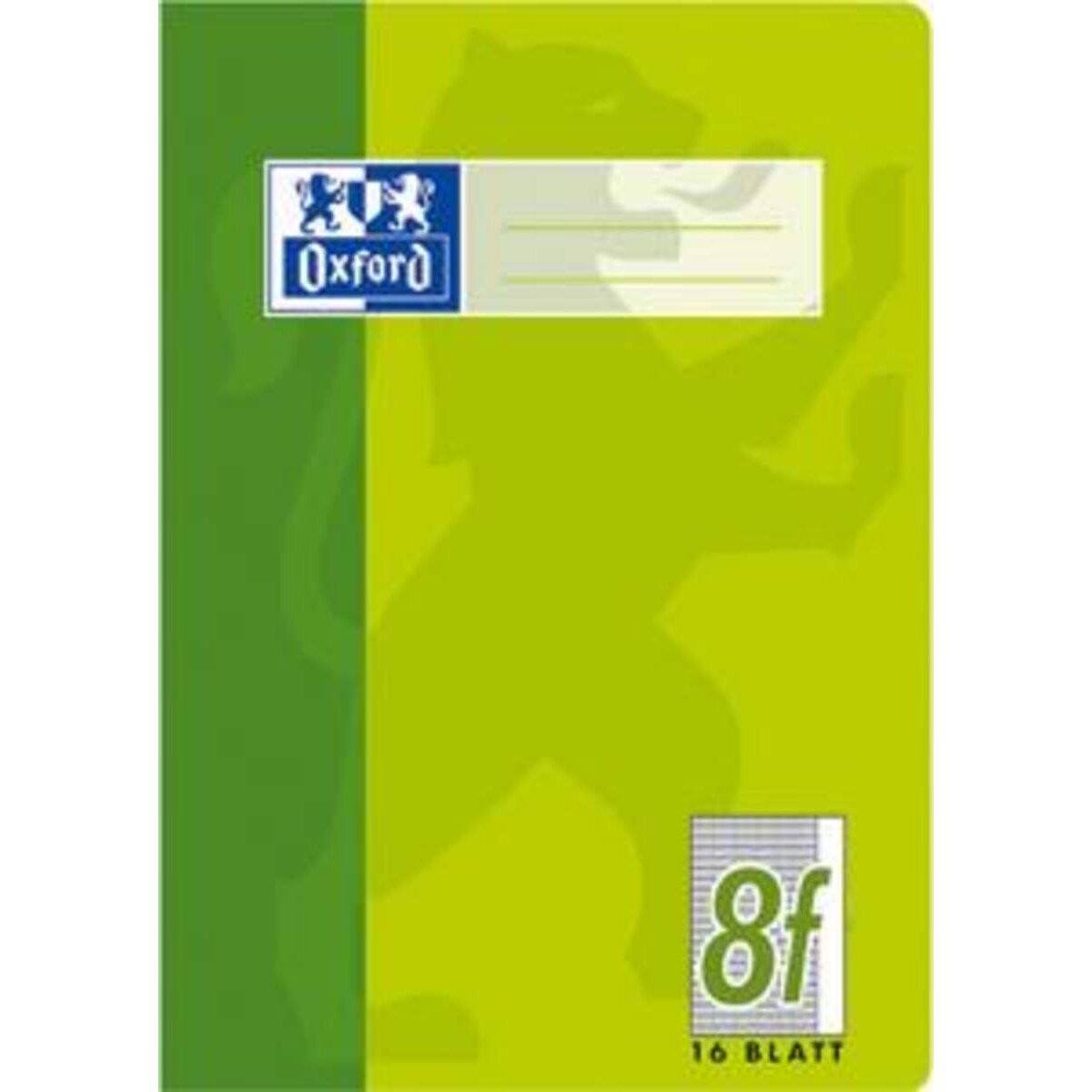 Oxford Schulheft A5, rautiert, Lineatur 8f, 16 Blatt, Optik Paper®