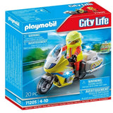 PLAYMOBIL® 71205 City Life - Notarzt-Motorrad mit Blinklicht