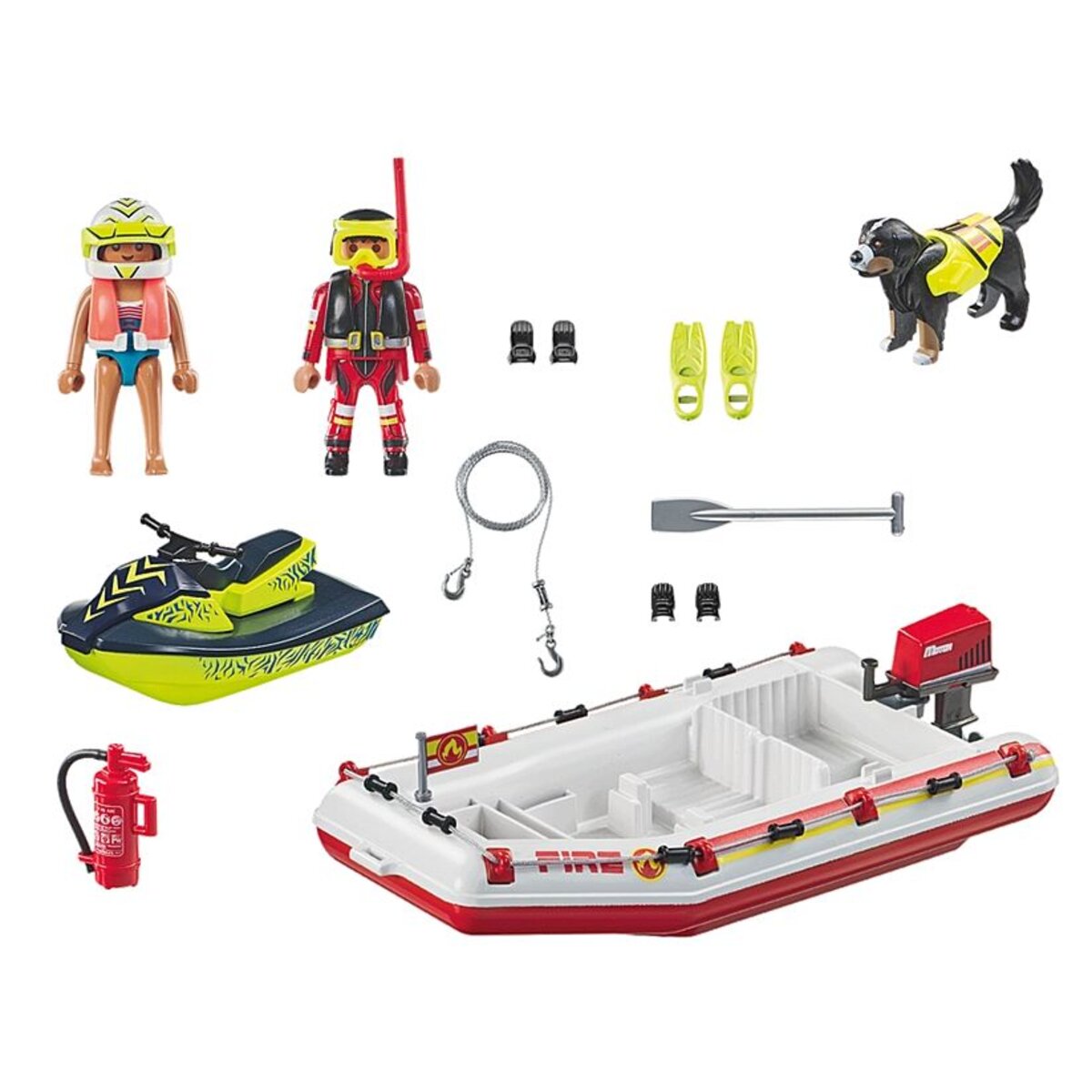 PLAYMOBIL® 71464 Act!on Heros - Feuerwehrboot mit Aqua Scooter