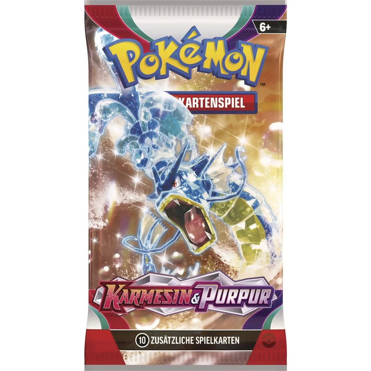 Pokemon Booster Karmesin & Purpur, 1 Stück, Design 4-fach sortiert