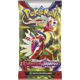 Pokemon Booster Karmesin & Purpur, 1 Stück, Design 4-fach sortiert