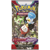 Pokemon Booster Karmesin & Purpur, 1 Stück, Design 4-fach sortiert