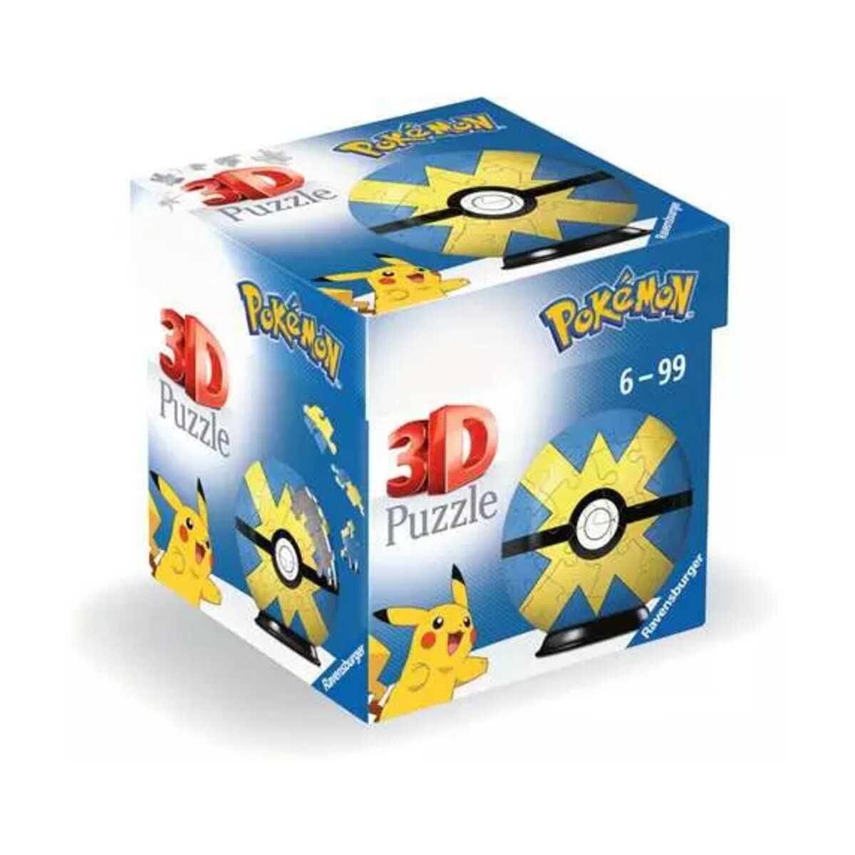 Ravensburger 3D Puzzle Ball Puzzle-Ball Pokémon Flottball, 54 Teile