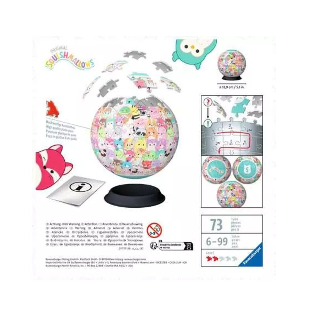 Ravensburger 3D Puzzle Ball Puzzle-Ball Squishmallows