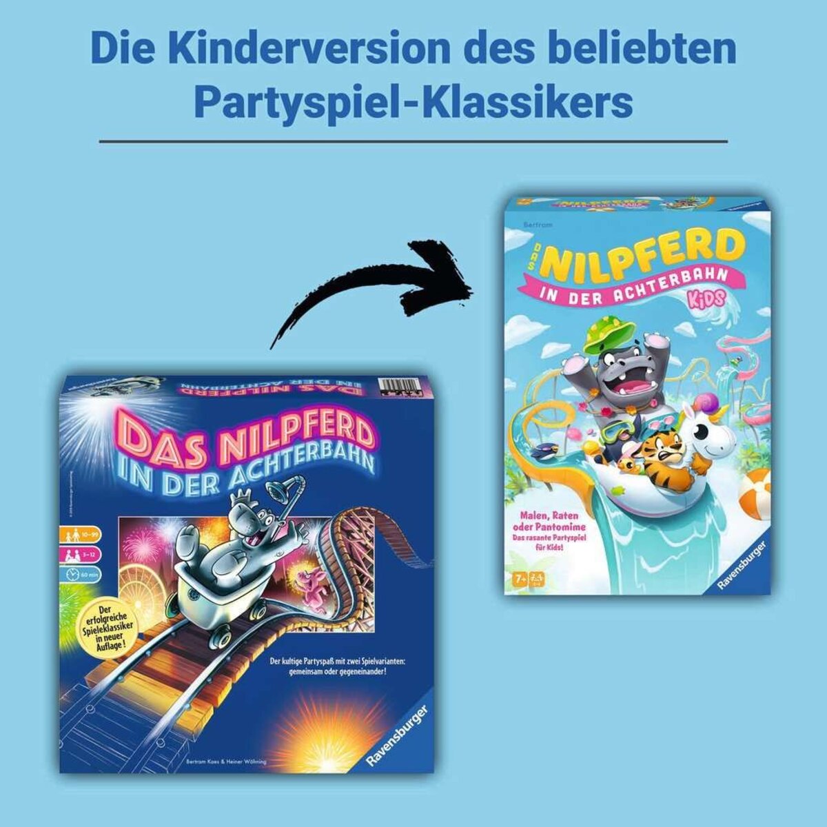 Ravensburger Das Nilpferd in der Achterbahn Kids