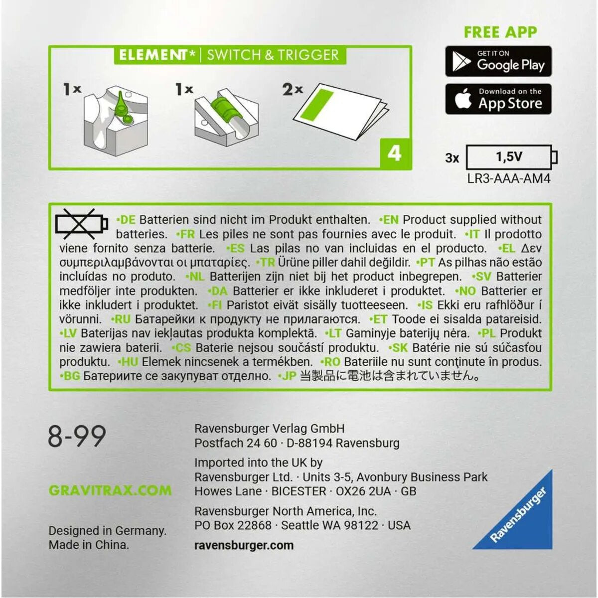 Ravensburger GraviTrax POWER Element Switch & Trigger