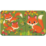 Ravensburger Kinderpuzzle - Tiere und ihre Kinder, 9x2 Teile