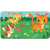 Ravensburger Kinderpuzzle - Tiere und ihre Kinder, 9x2 Teile