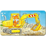 Ravensburger Kinderpuzzle - Tierische Baustelle 9 x 2 Teile