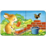 Ravensburger Kinderpuzzle - Tierische Baustelle 9 x 2 Teile