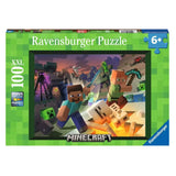 Ravensburger Kinderpuzzle Monster Minecraft, 100 Teile