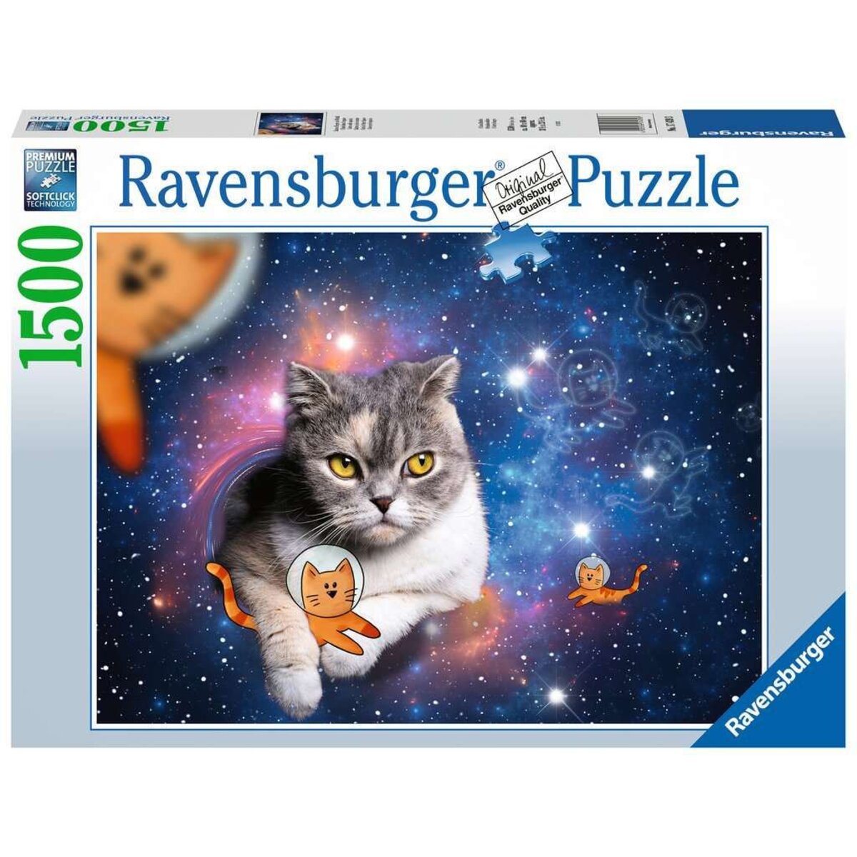 Ravensburger Puzzle - Katzen fliegen im Weltall, 1500 Teile