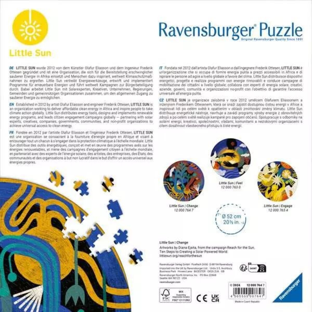 Ravensburger Puzzle - Little Sun Change, 500 Teile