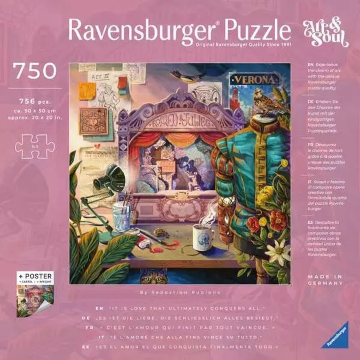 Ravensburger Puzzle - Romeo & Juliet, 750 Teile