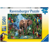 Ravensburger Puzzle Dschungelelefanten , 150 Teile