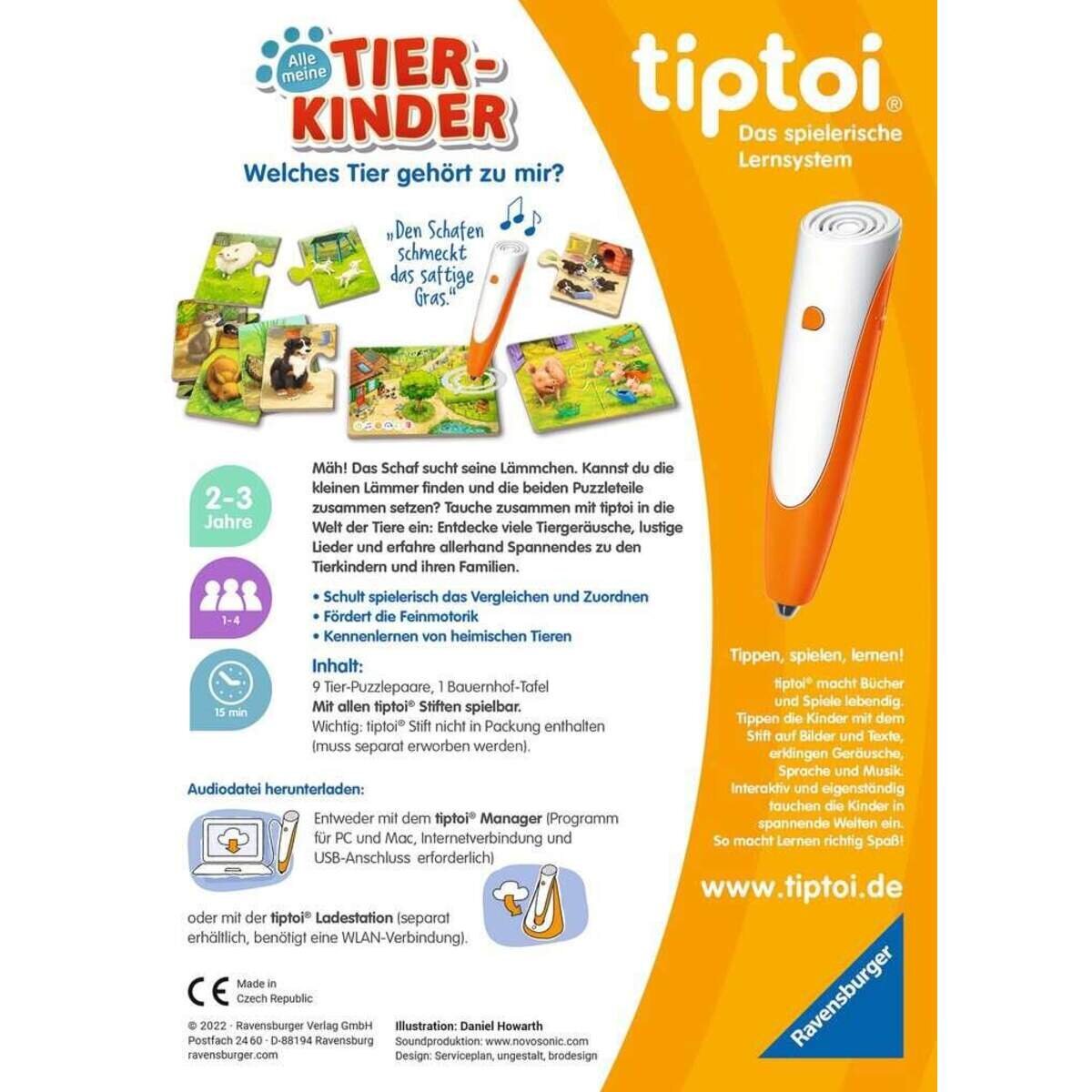 Ravensburger tiptoi 00108 - Alle meine Tierkinder