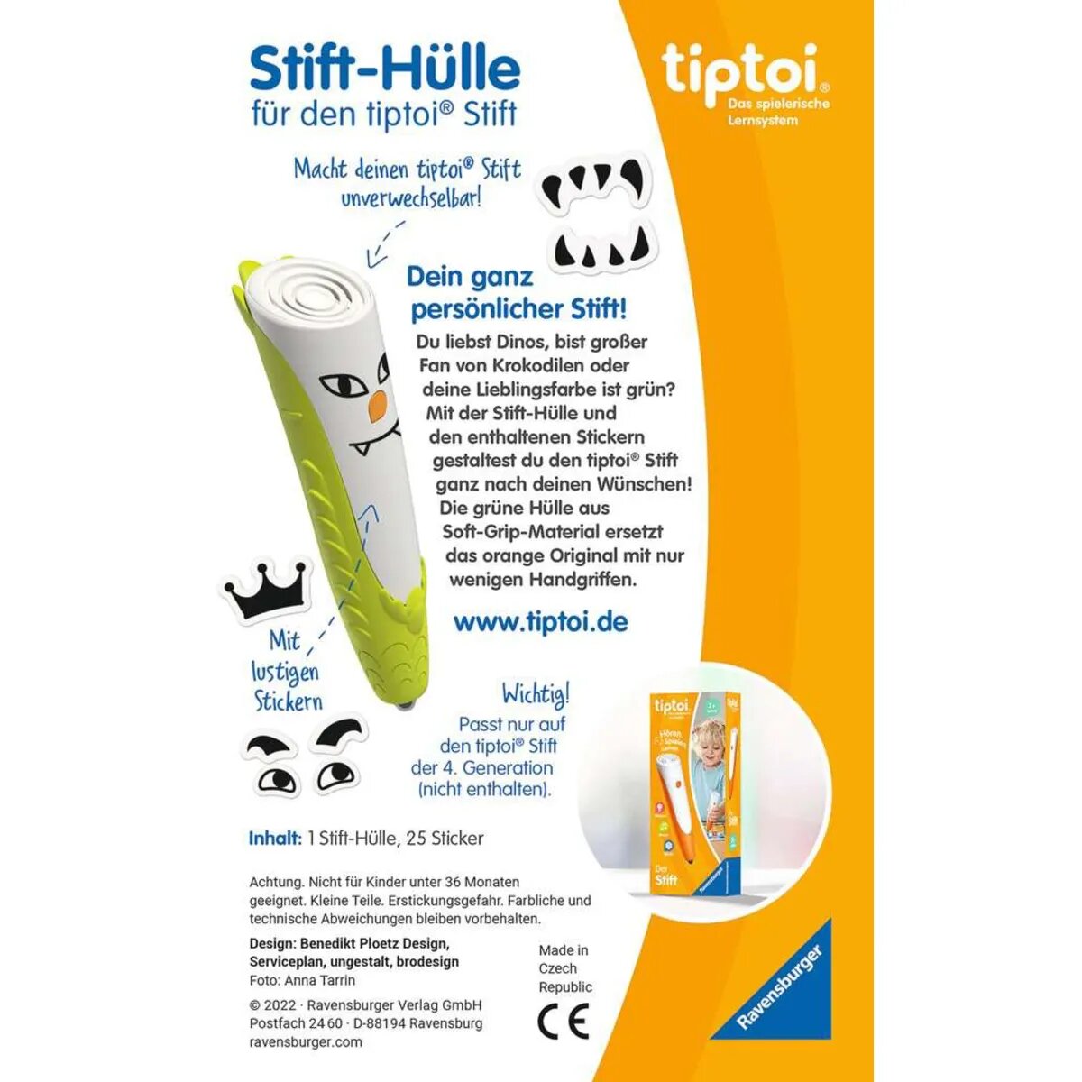 Ravensburger tiptoi® Stift-Hülle zum Wechseln in Grün