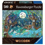 Ravensburger Wooden Puzzle - Fantasy Forest, 500 Teile