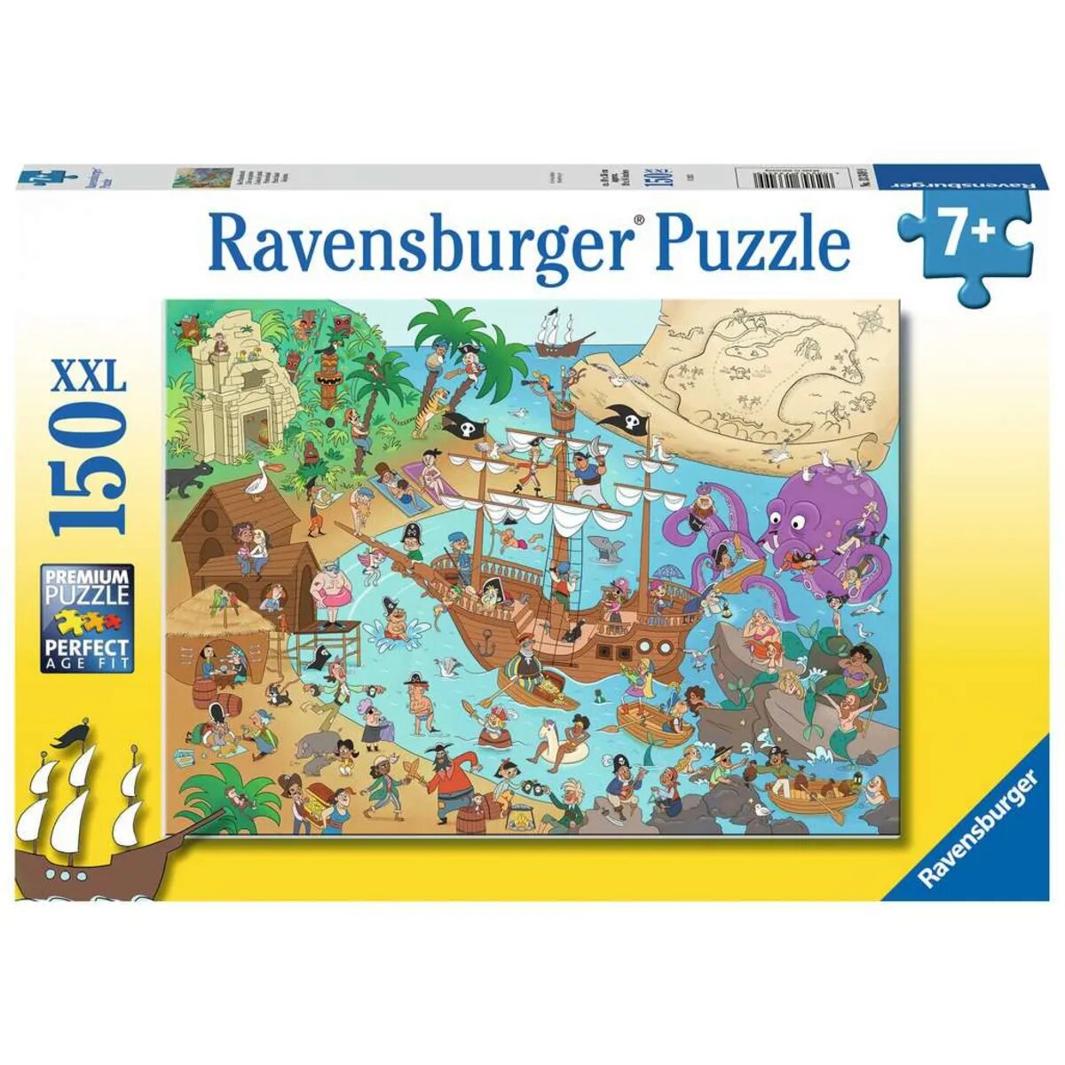 Ravensburger XXL Puzzle - Die Piratenbucht, 150 Teile