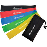 Schildkröt Fitness Resistance Bands, 5er Set mit verschiedenen Härtegraden, inkl. Tragetasche