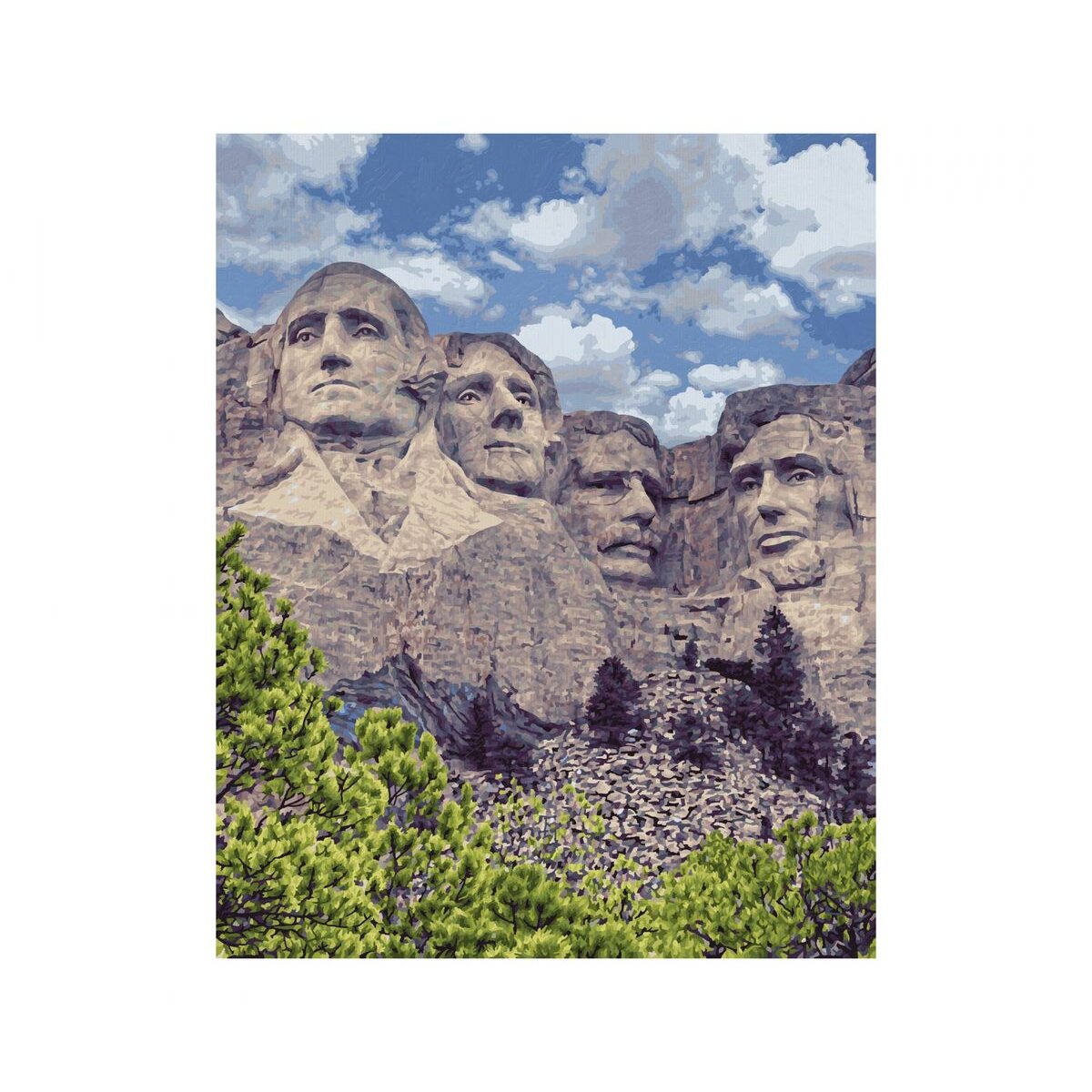 Schipper Malen nach Zahlen - Mount Rushmore