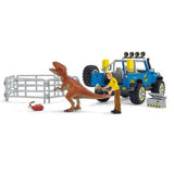 Schleich® 41464 Dinosaurs Spielset - Geländewagen mit Dino-Außenposten