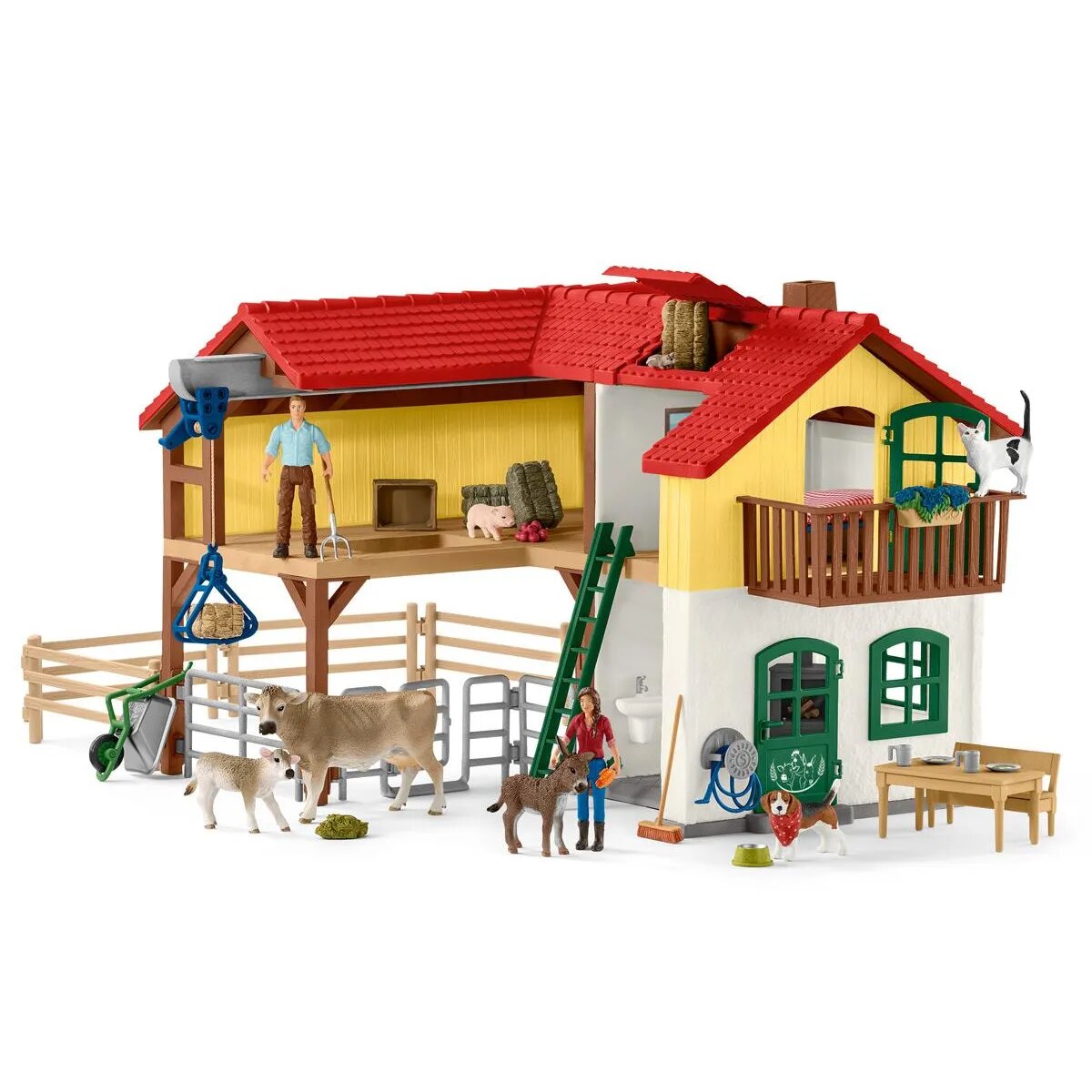 Schleich® 42407 Bauernhof mit Stall und Tieren