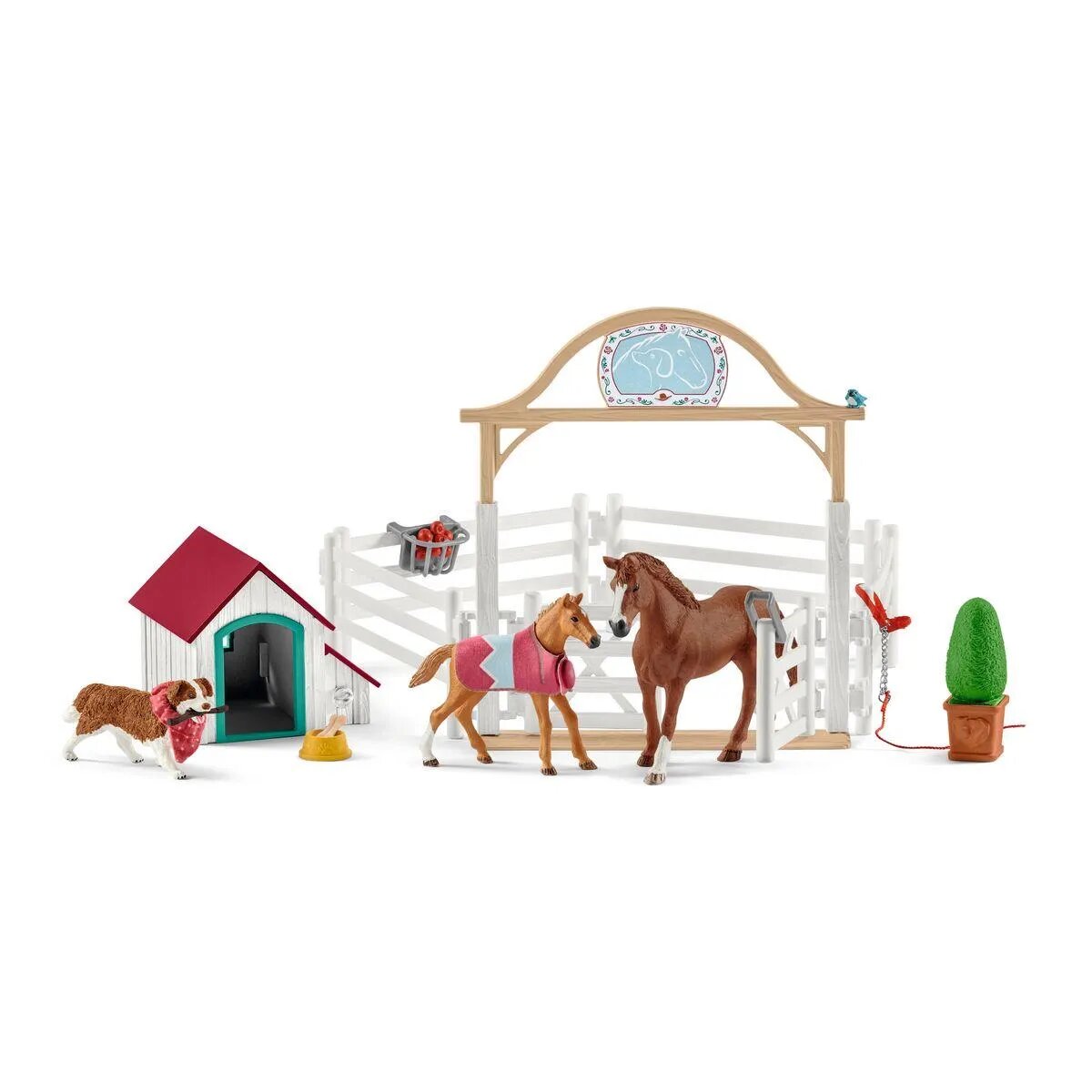 Schleich® 42458 Horse Club Hannahs Gastpferde mit Hündin Ruby