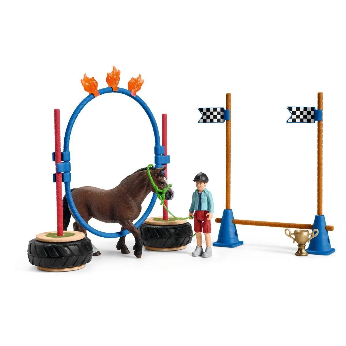 Schleich® 42482 Farm World Pony Agility Rennen