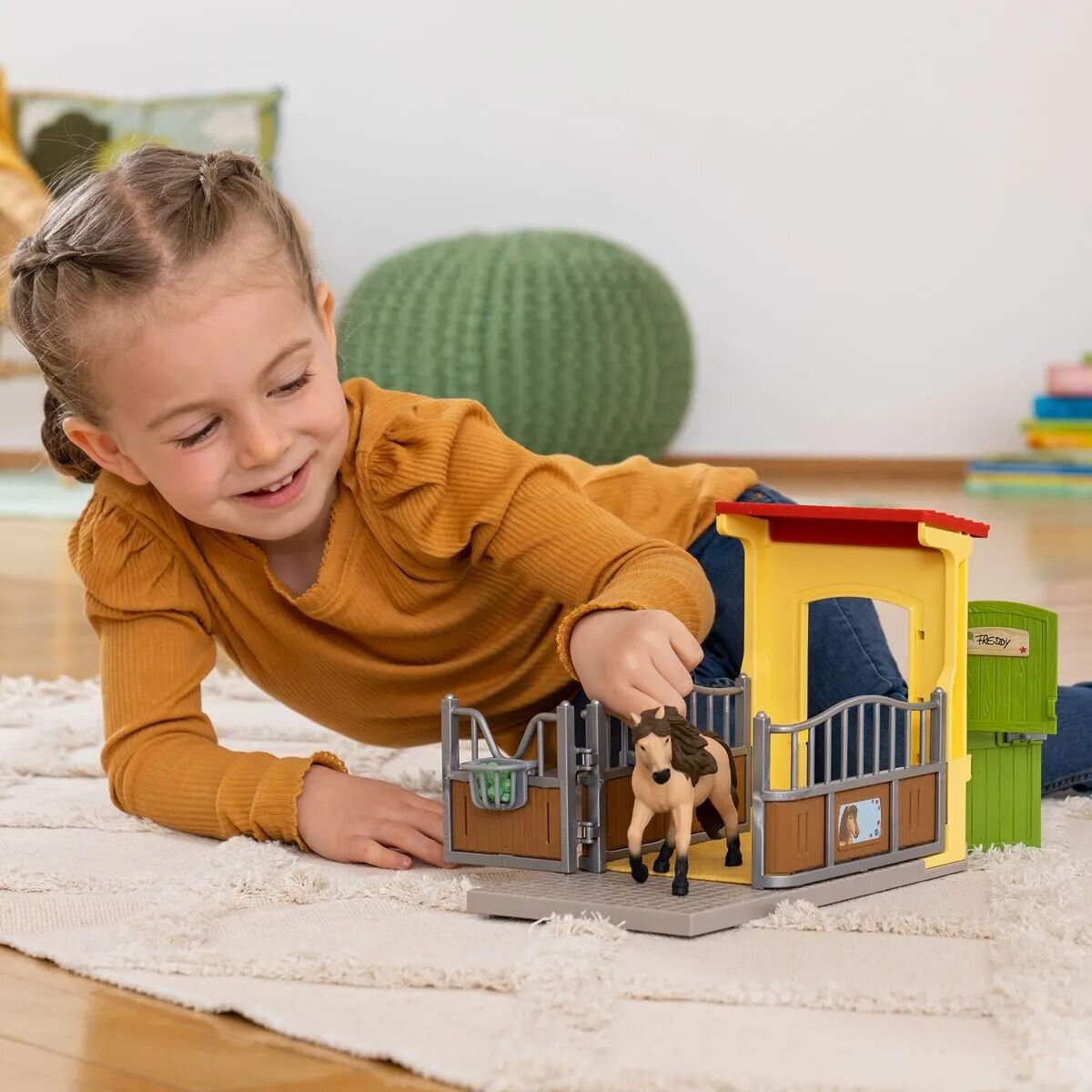 Schleich® 42609 Farm World - Ponybox mit Islandpferd Hengst