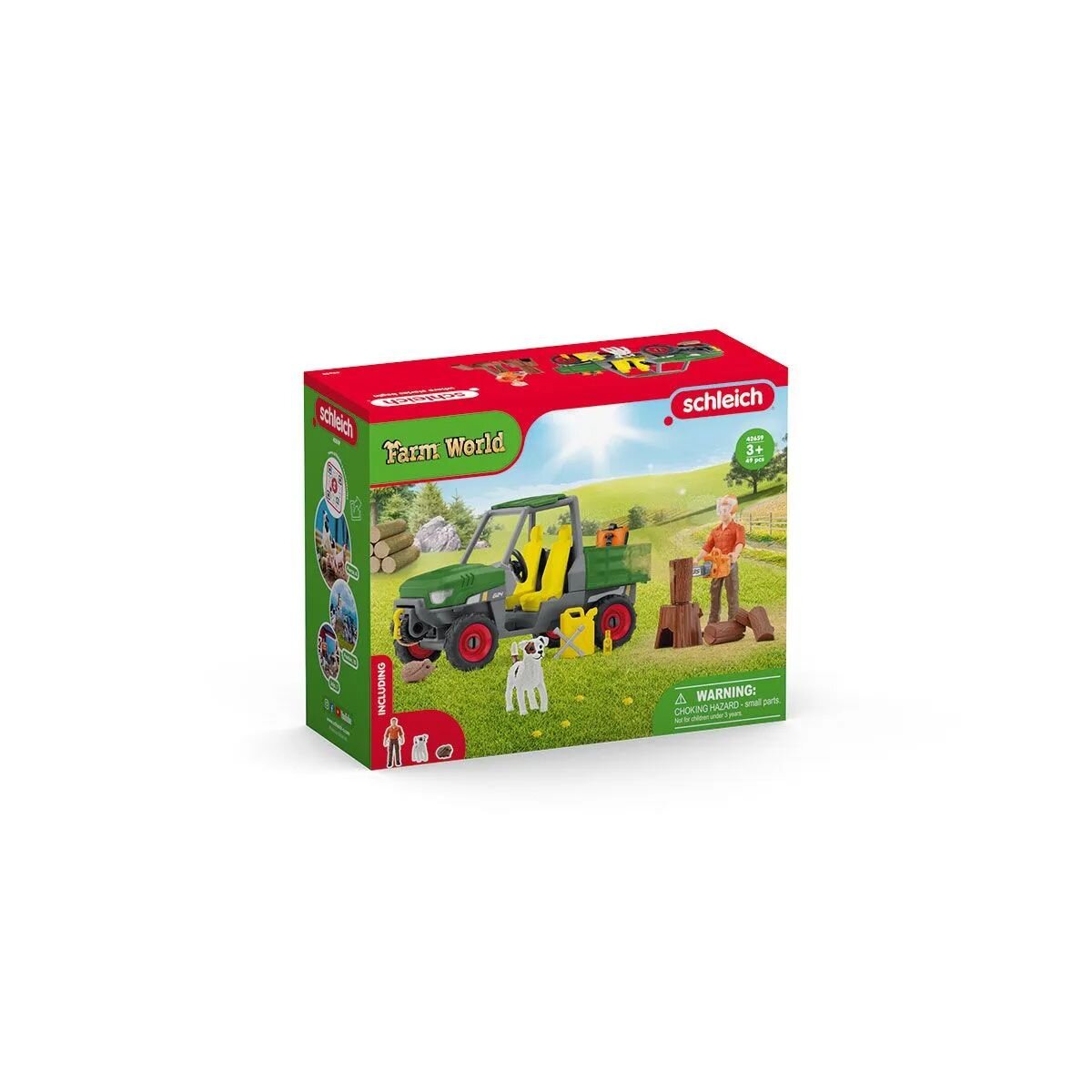 Schleich® 42659 Farm World - Waldbauer mit Fahrzeug