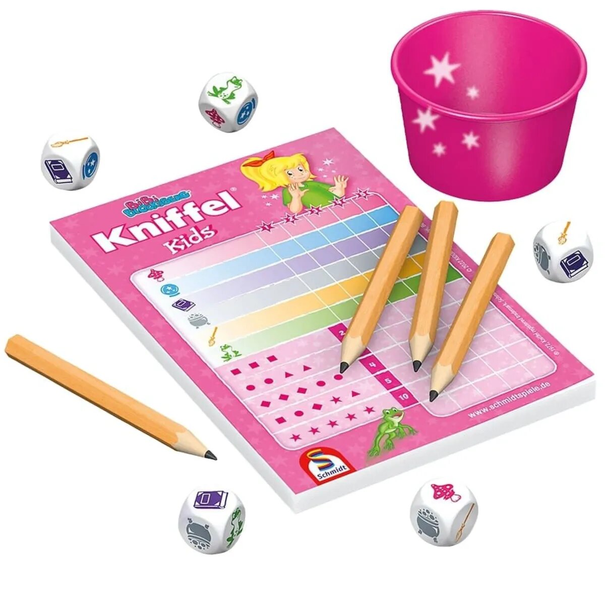 Schmidt Spiele Bibi Blocksberg, Kniffel ® Kids