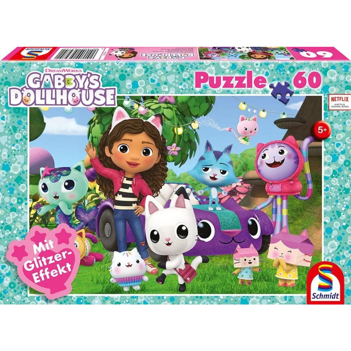 Schmidt Spiele Kinderpuzzle - Gabbys Dollhouse: Fröhliche Freunde, 60 Teile