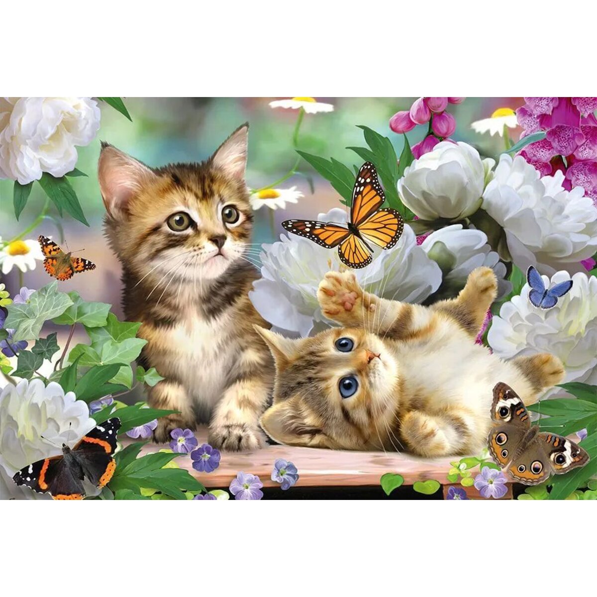 Schmidt Spiele Kinderpuzzle - Verspielte Katzenbabys, 150 Teile