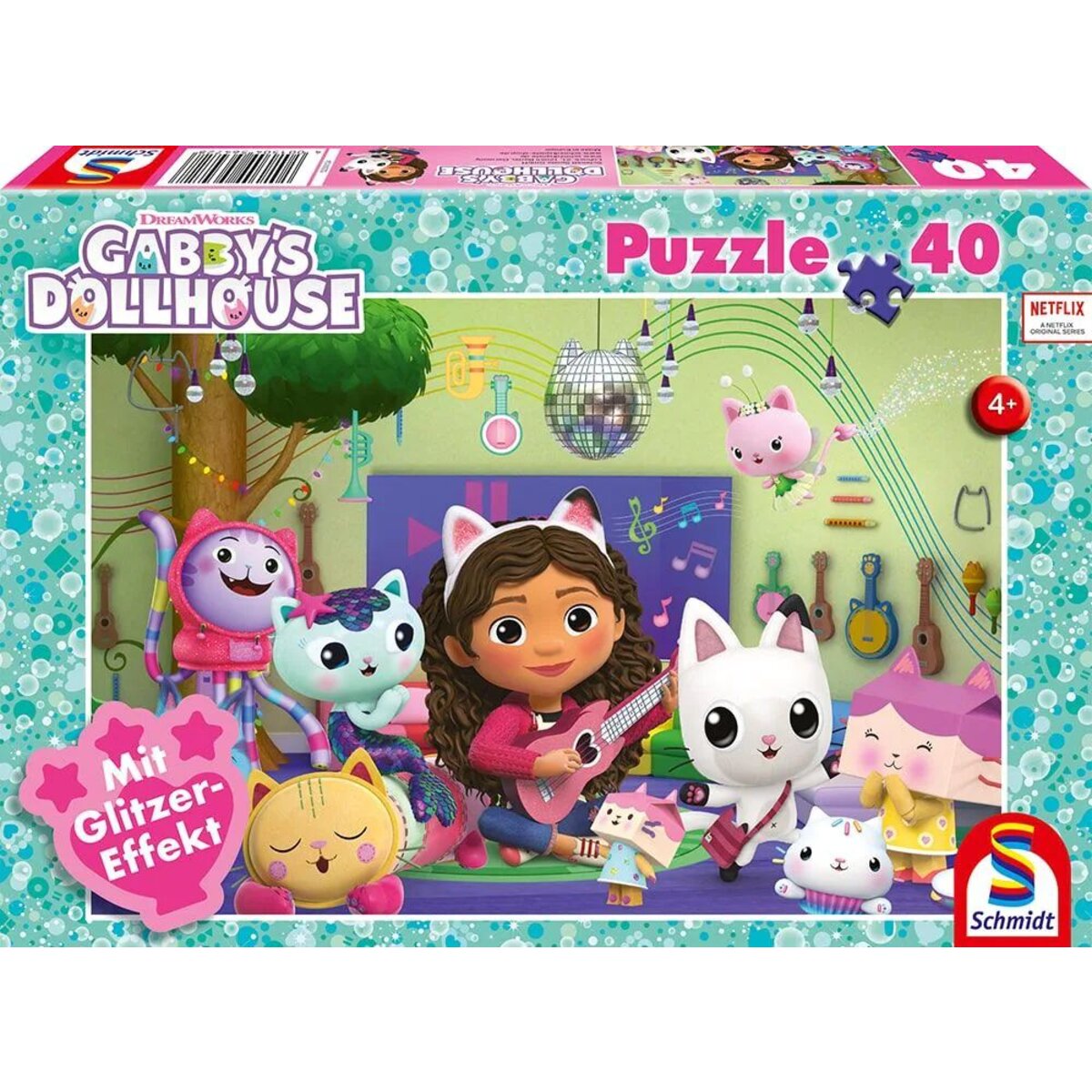 Schmidt Spiele Kinderpuzzle - Gabbys Dollhouse: Miau-ziger Partyspaß, 40 Teile