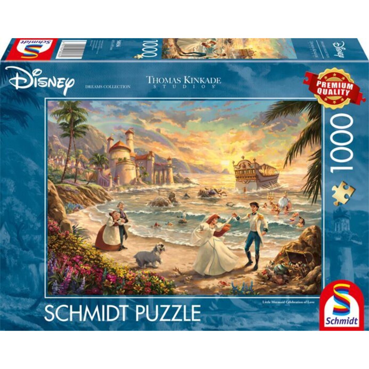 Schmidt Spiele Puzzle - Disney, The Little Mermaid Celebration of Love, 1000 Teile