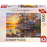 Schmidt Spiele Puzzle - Bootshaus mit Kanus, 1000 Teile