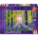 Schmidt Spiele Puzzle - Zarte Glockenblumen im Wald, 1000 Teile