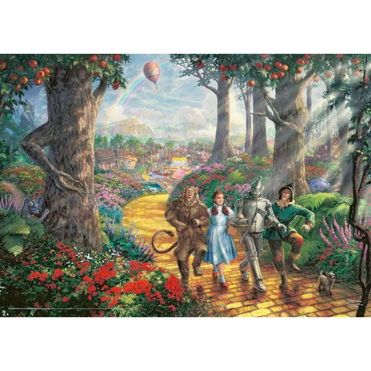 Schmidt Spiele Thomas Kinkade: Der Zauberer von Oz, Warner Bros. - Follow the Yellow Brick Road, 1.000 Teile