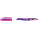 Schulfüller mit Standard-Feder M - STABILO EASYbuddy in lila/magenta - Schreibfarbe blau (löschbar) - Einzelstift - inklusive Patrone