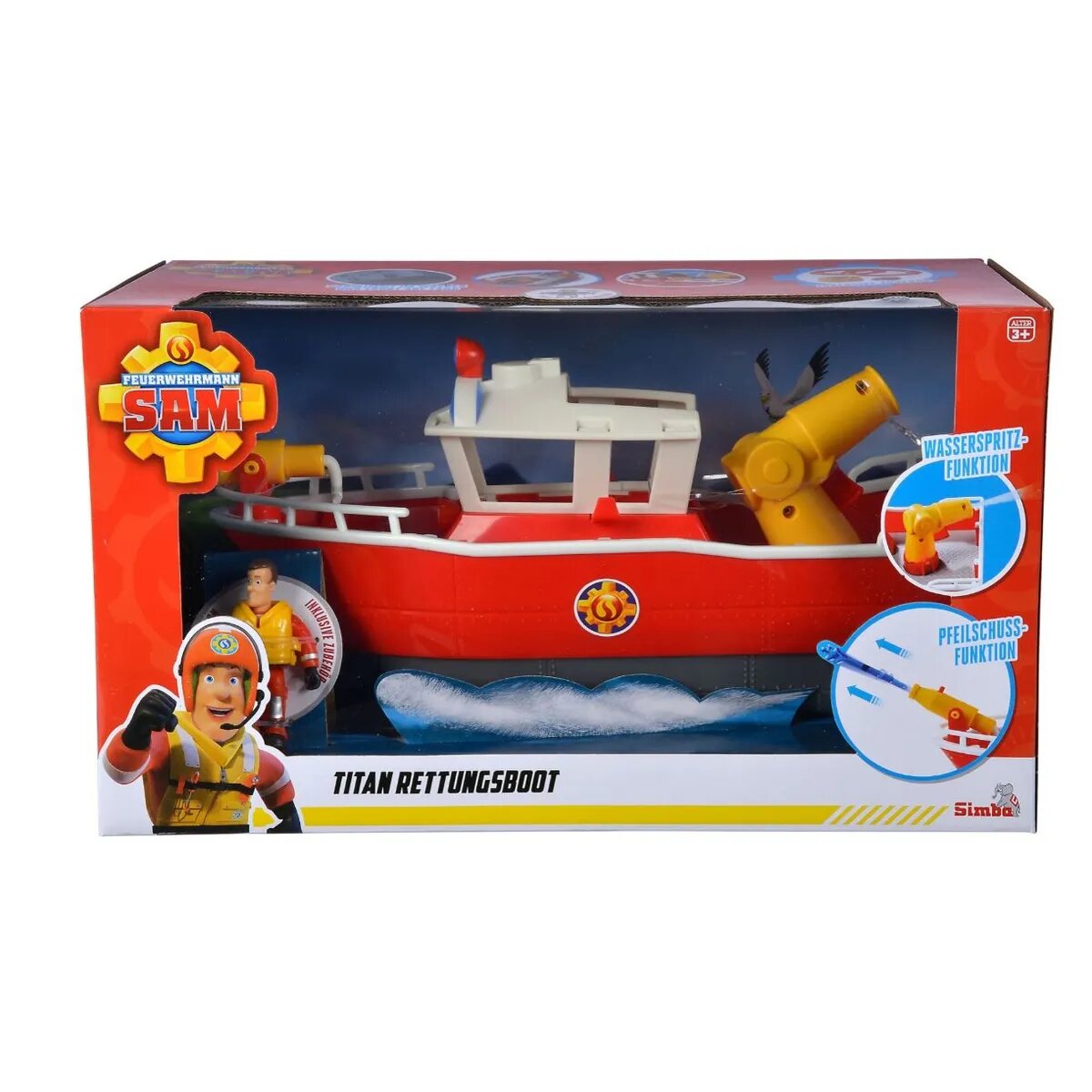 Simba Feuerwehrmann Sam Titan Feuerwehrboot