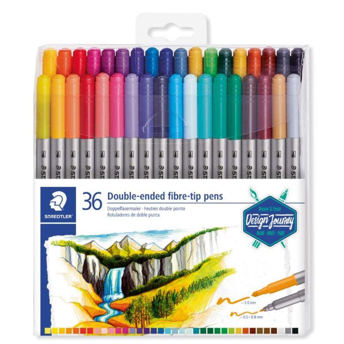 STAEDTLER® Doppelfasermaler 36 Stück