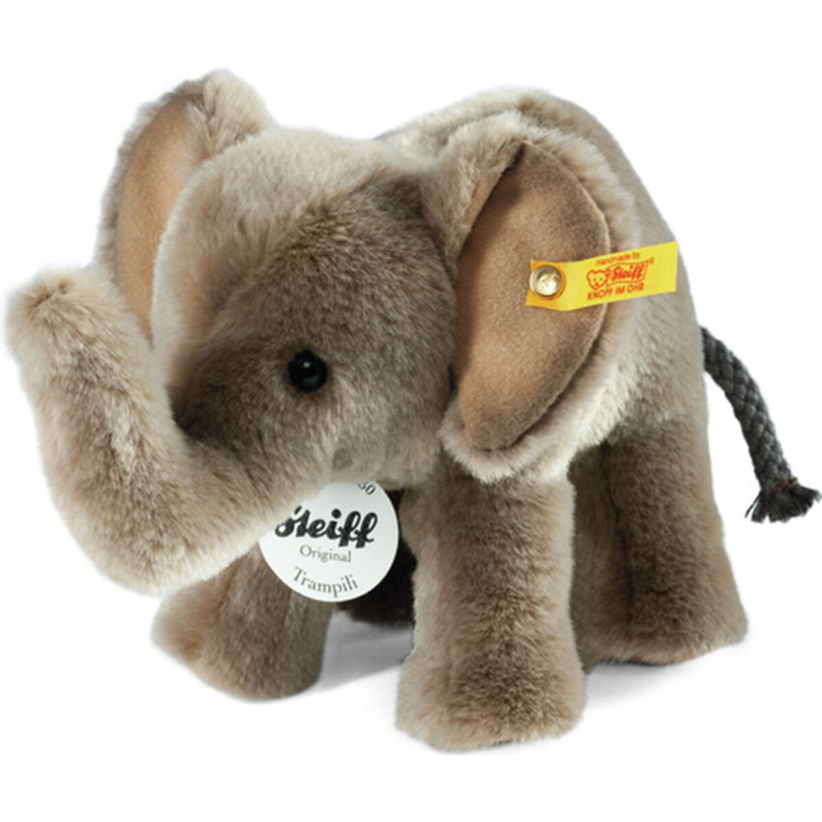 Steiff Elefant Trampili stehend, grau, 18 cm